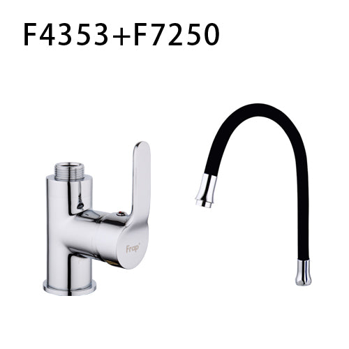 Frap Silica Gel Nose Any Direction Rotating Kitchen Faucet Cold and Hot Water Mixer Torneira Cozinha Single Handle Tap F4353