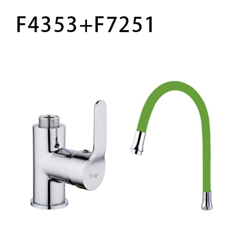 Frap Silica Gel Nose Any Direction Rotating Kitchen Faucet Cold and Hot Water Mixer Torneira Cozinha Single Handle Tap F4353