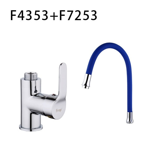 Frap Silica Gel Nose Any Direction Rotating Kitchen Faucet Cold and Hot Water Mixer Torneira Cozinha Single Handle Tap F4353