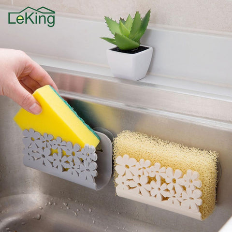 Kitchen Sink Side Shelf Sponge Storage Rack Bathroom Shower Storage Towel Soap Dish Holder Cabide Dishwashing Sponge Filter